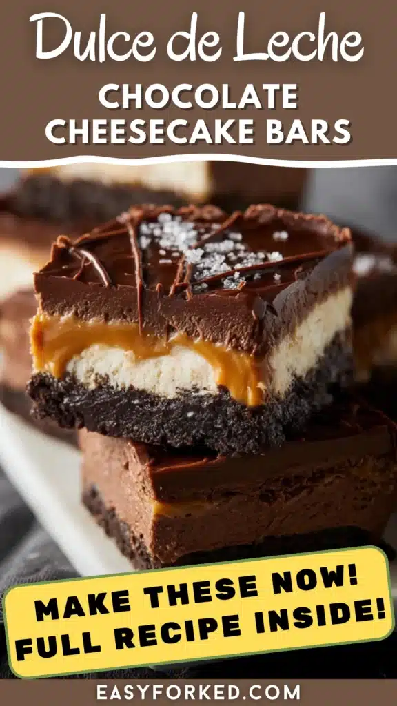 Dulce de Leche Chocolate Cheesecake Bars 16 2 63