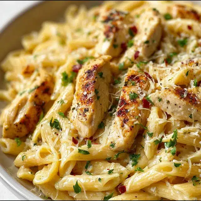 Garlic Parmesan Chicken Pasta: A Comforting Favorite 15 22 34