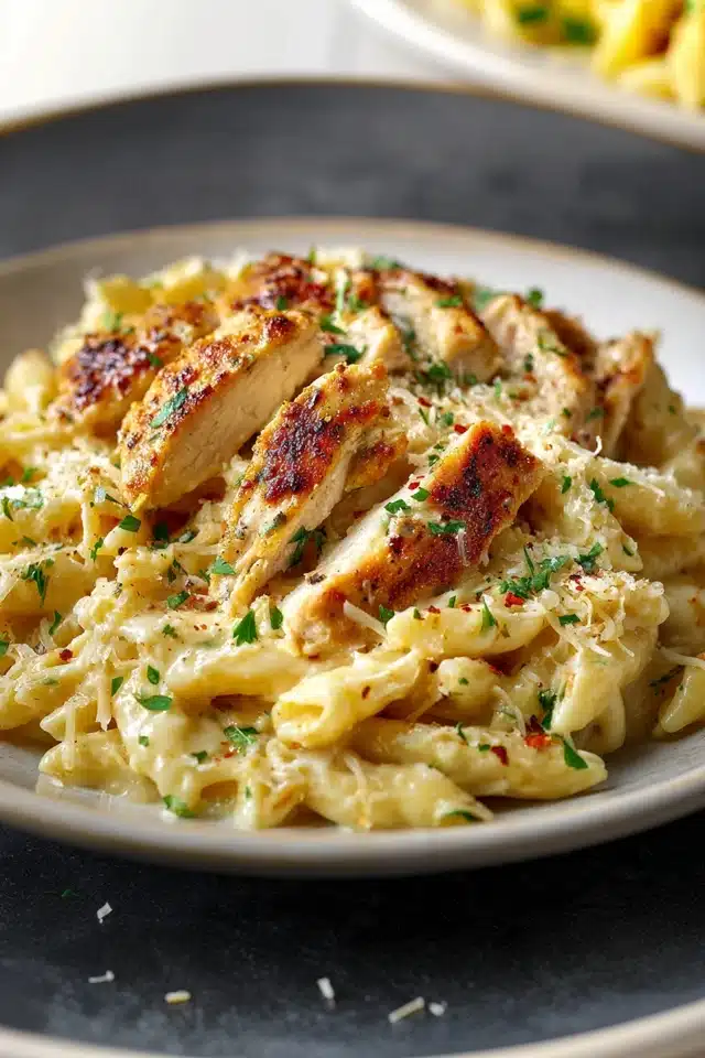 Garlic Parmesan Chicken Pasta: A Comforting Favorite 17 44 33