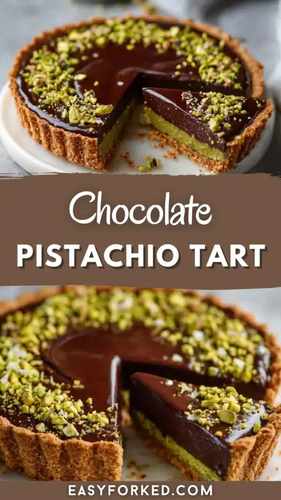 Chocolate Pistachio Tart with Ganache 14 1 69