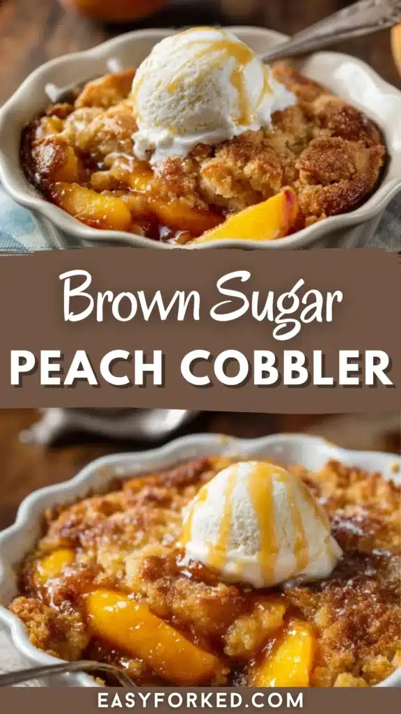Old School Easy Brown Sugar Peach Cobbler 14 1 73