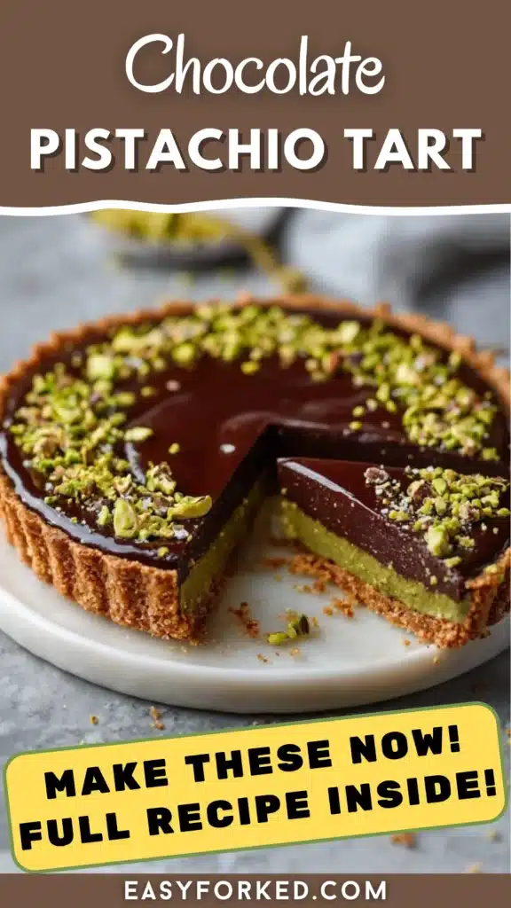 Chocolate Pistachio Tart with Ganache 16 2 69