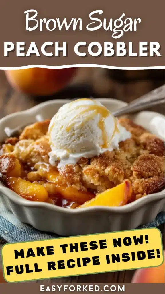 Old School Easy Brown Sugar Peach Cobbler 16 2 73