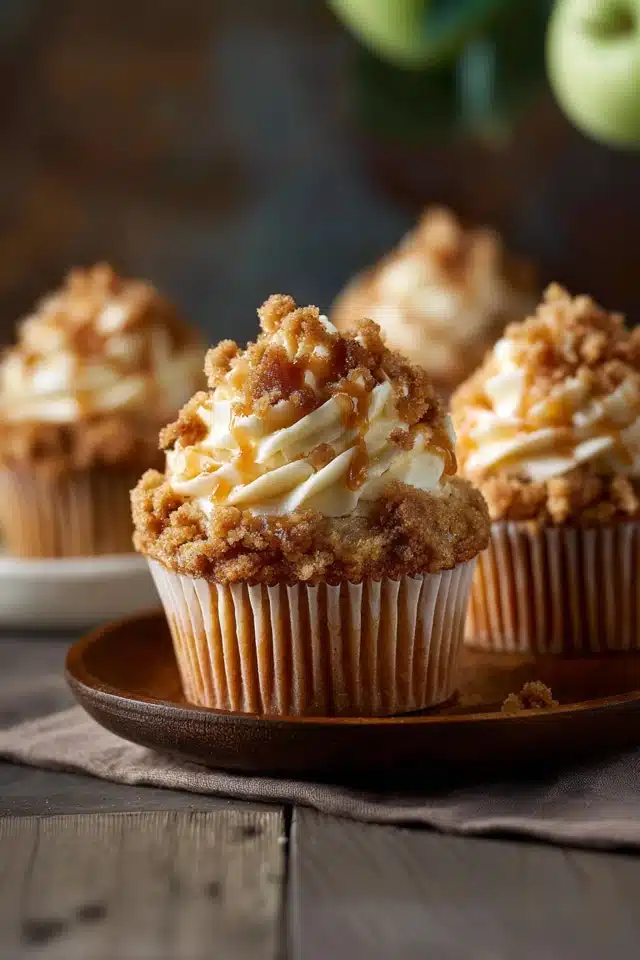 The Ultimate Apple Crisp Cupcakes 17 44 124