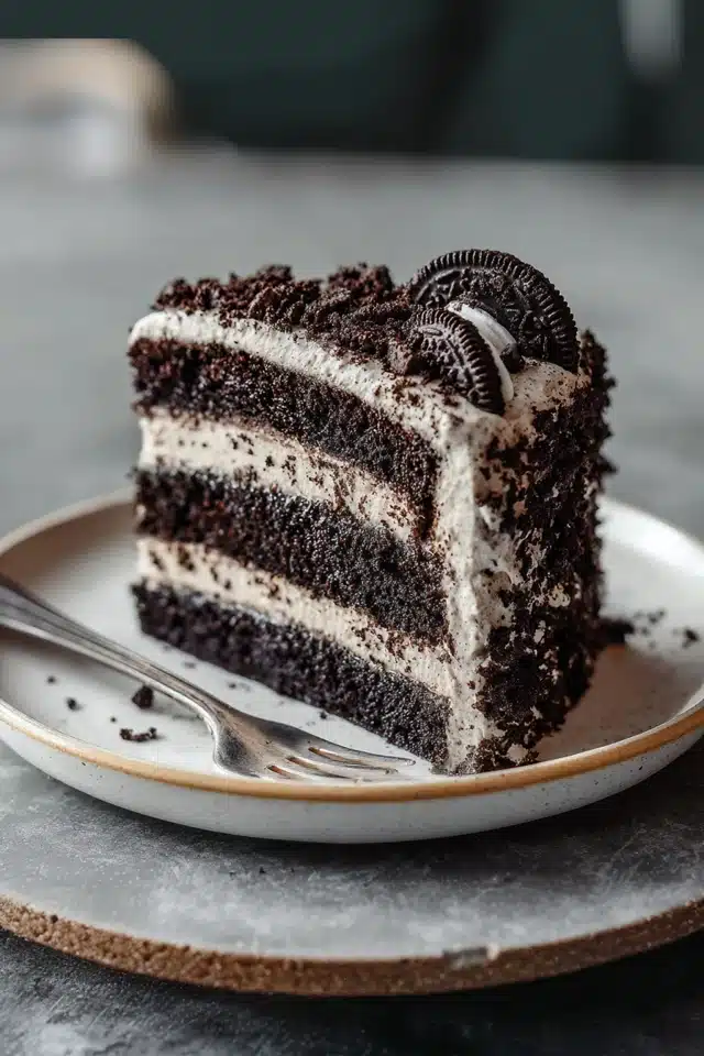 Black Velvet Cake with Oreo Frosting 17 44 82