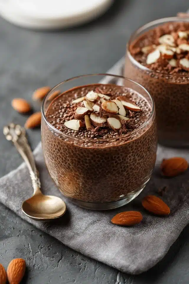 Keto Chocolate Chia Seed Pudding With Almond Milk 10 55 92