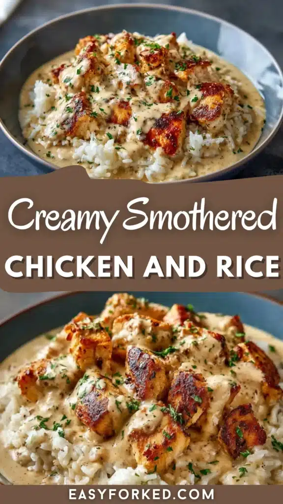 Creamy Smothered Chicken and Rice 14 1 46