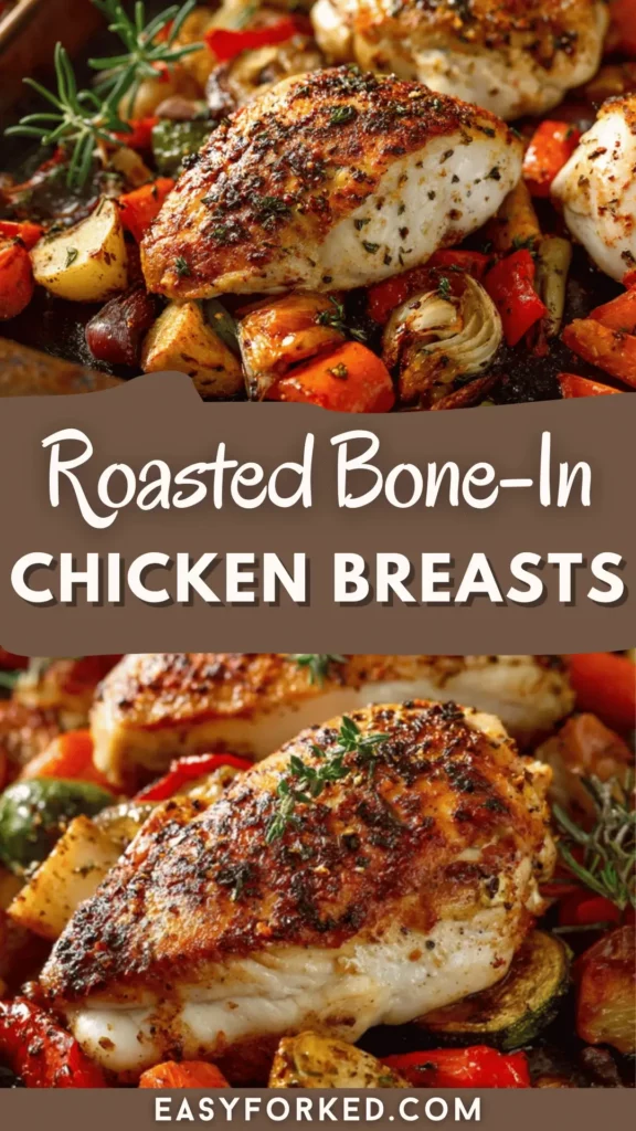 Roasted Bone-In Chicken Breasts with Vegetables 14 1 74