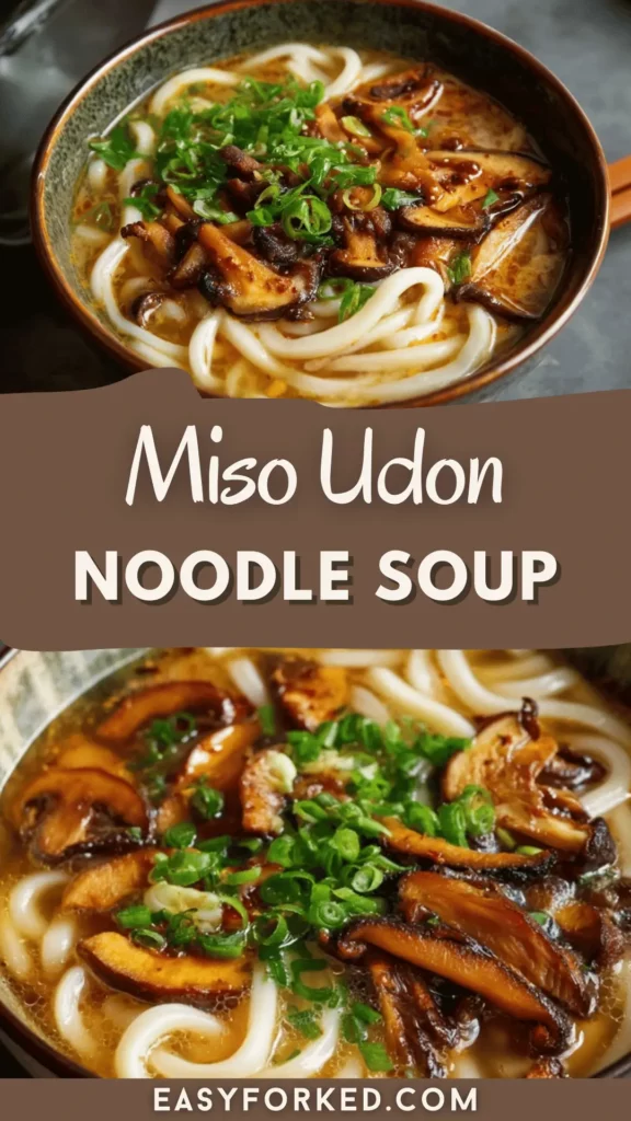 Miso Udon Noodle Soup with Teriyaki Mushrooms 14 1 90