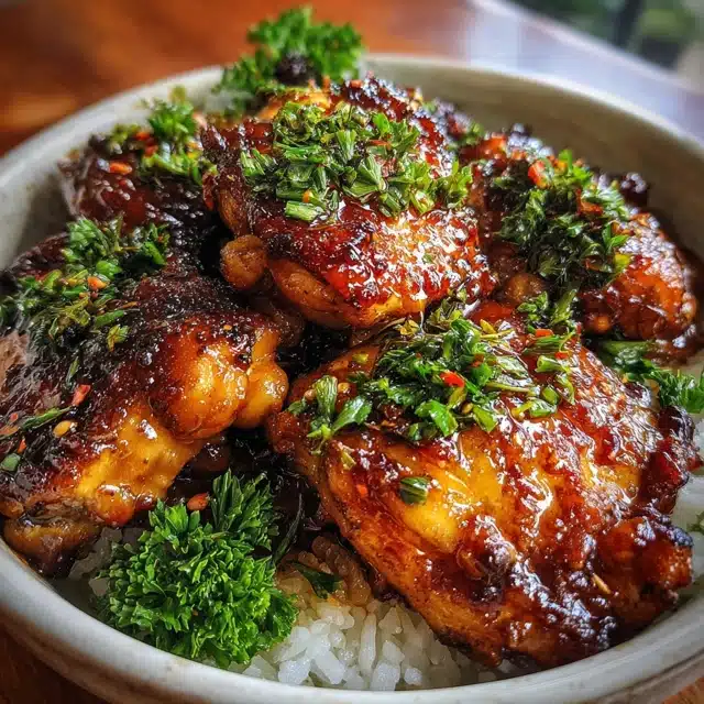 Soy Garlic Chicken Thighs 11 11 11