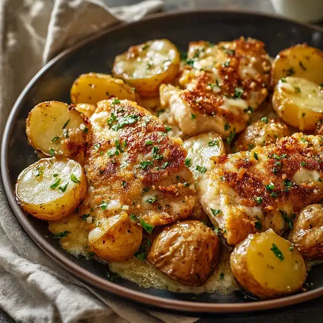 Easy Garlic Parmesan Chicken and Potatoes 11 11 40