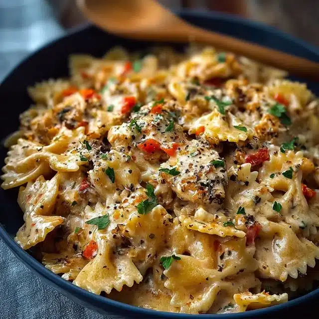 Parmesan Roasted Red Pepper Chicken Bowties 11 11 55