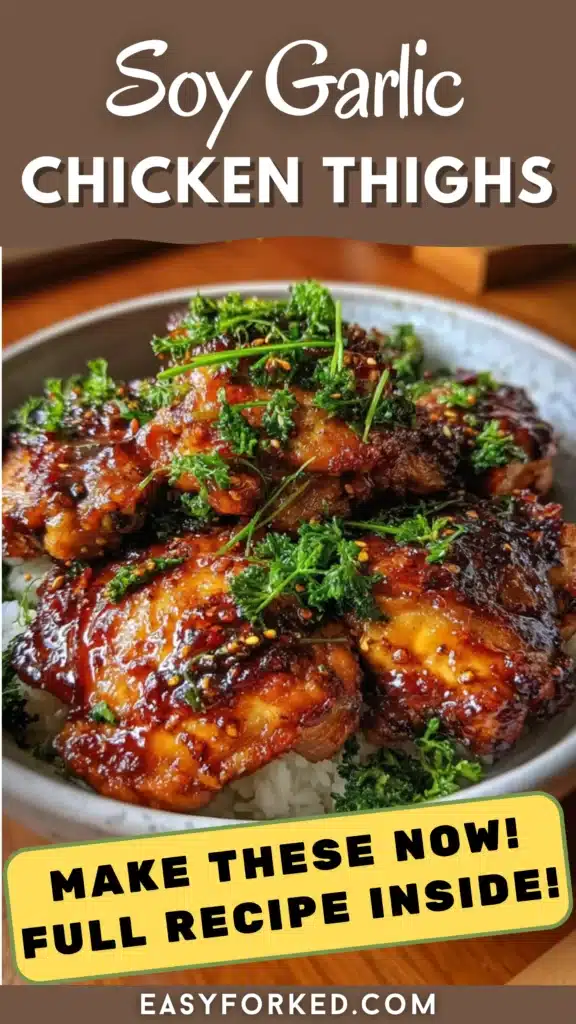 Soy Garlic Chicken Thighs 16 2 11