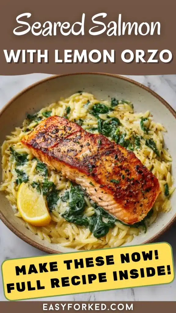 30-Minute Seared Salmon with Lemon Orzo 16 2 37