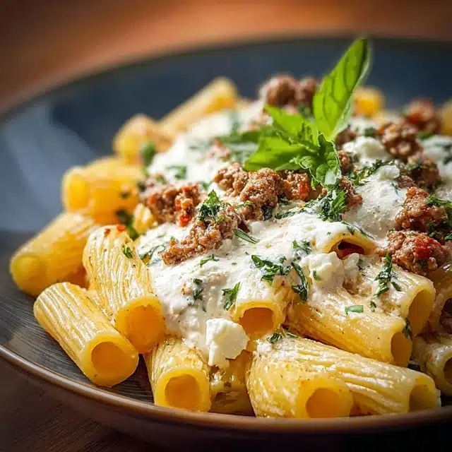 Rigatoni Hackfleisch Feta Creme 15 22 104
