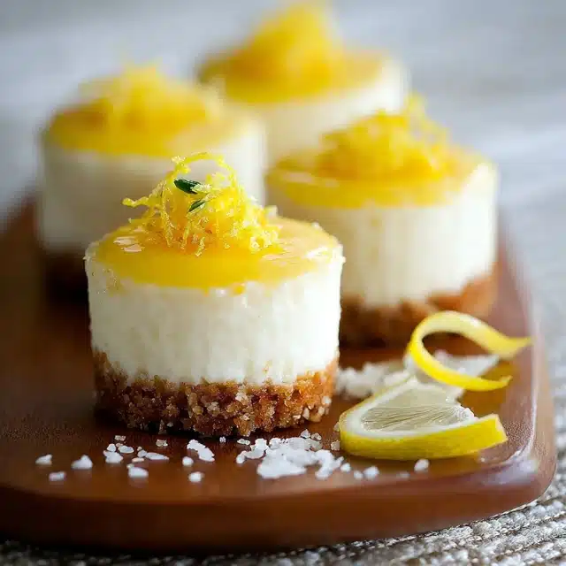 Mini Lemon Cheesecakes 15 22 109