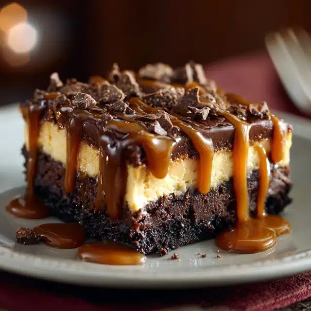 Caramel Brownie Cheesecake 15 22 64