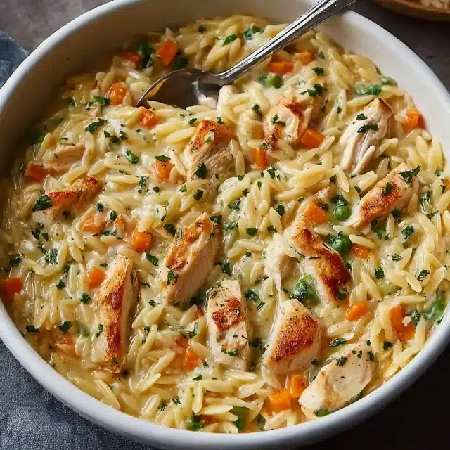 Creamy Chicken Pot Pie Orzo 15 22 91
