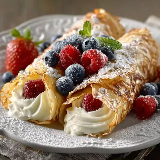 Cheesecake Crepe Roll-Ups 15 22 96