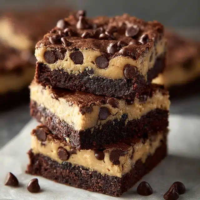 Protein Packed Cookie Dough Brownies 15 22