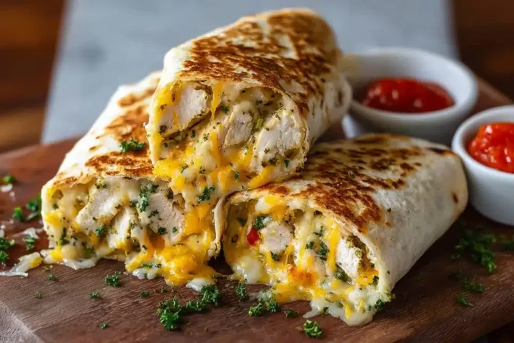 Ooey-Gooey Cheesy Garlic Chicken Wraps You’ll Devour 15 33 92 e1758924621264