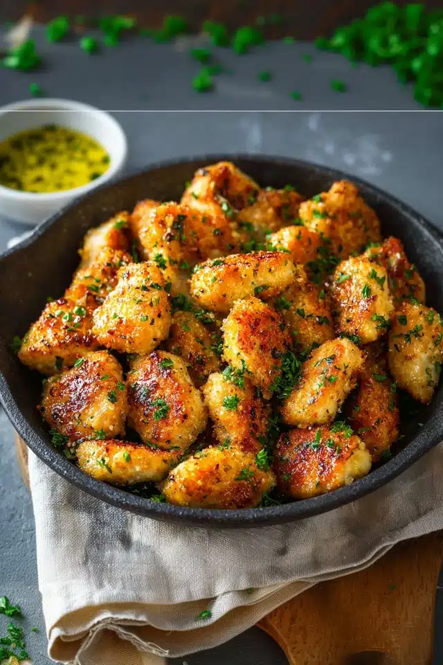 Garlic Butter Chicken Bites 13 44 107
