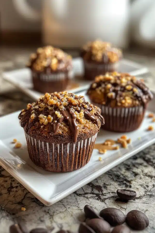 Delicious Chocolate Coffee Toffee Crunch Muffins 17 44 4