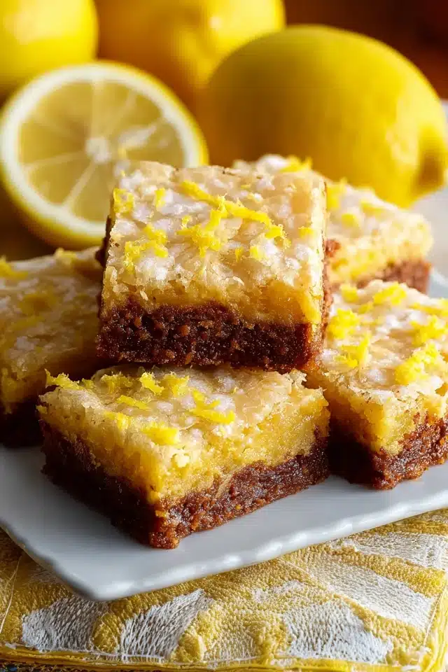 Zesty Citrus-Infused Lemon Brownies 17 44 50