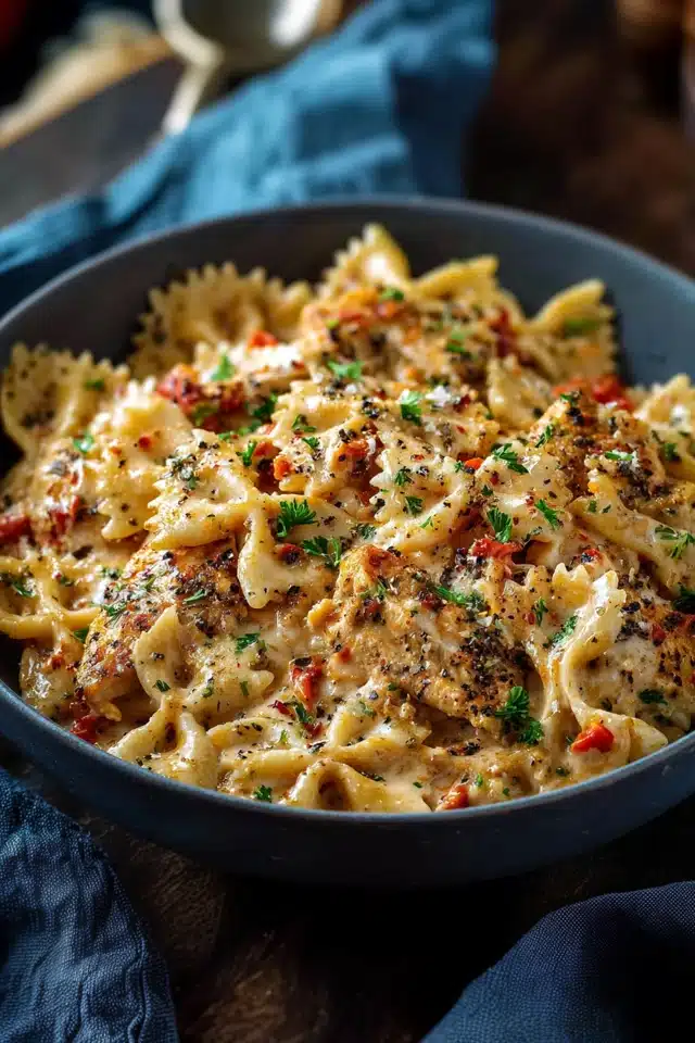 Parmesan Roasted Red Pepper Chicken Bowties 15 44 55