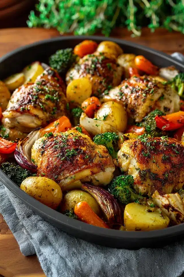 Roasted Garlic Chicken and Vegetables 17 44 63