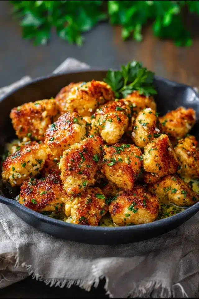 Garlic Butter Chicken Bites 8 55 108
