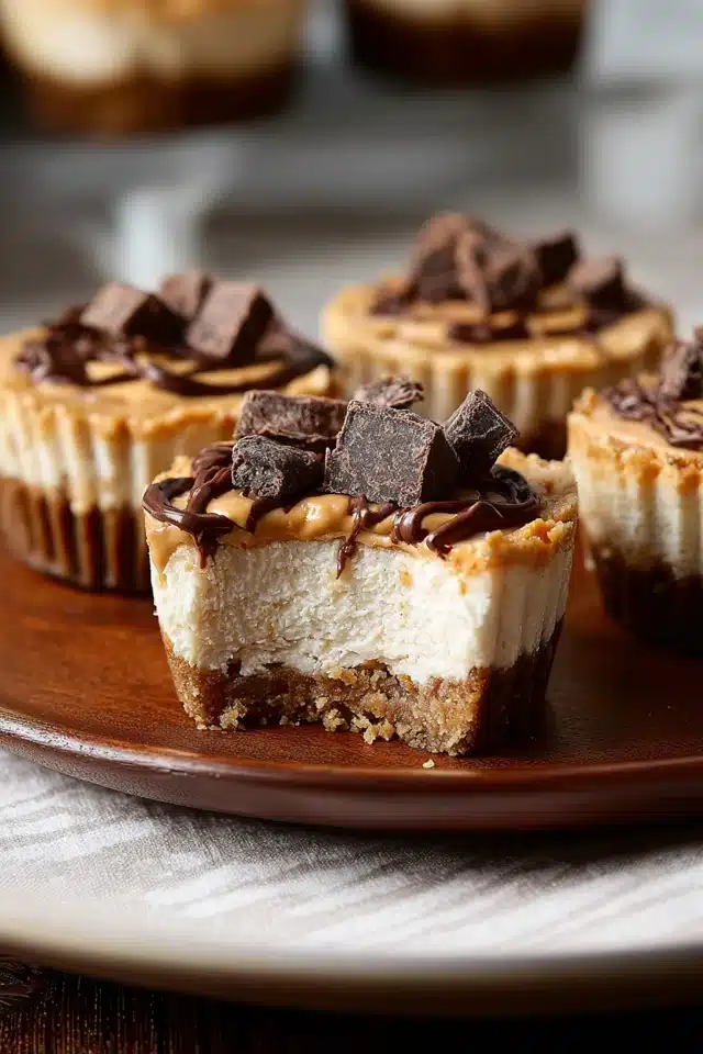 Peanut Butter Greek Yogurt Cheesecake Cups 10 55 35
