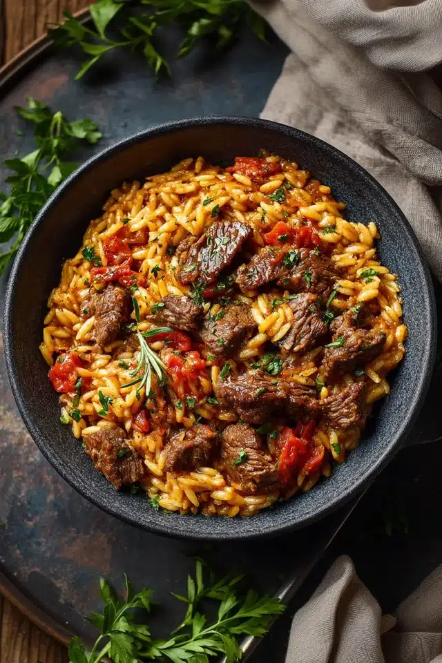 Beef Giouvetsi 10 55 38