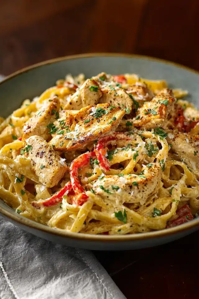 Crock Pot Creamy Cajun Chicken Pasta 10 55 78