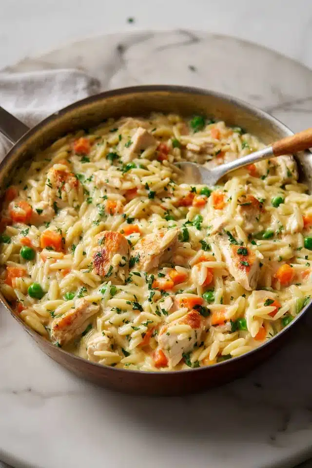 Creamy Chicken Pot Pie Orzo 10 55 92