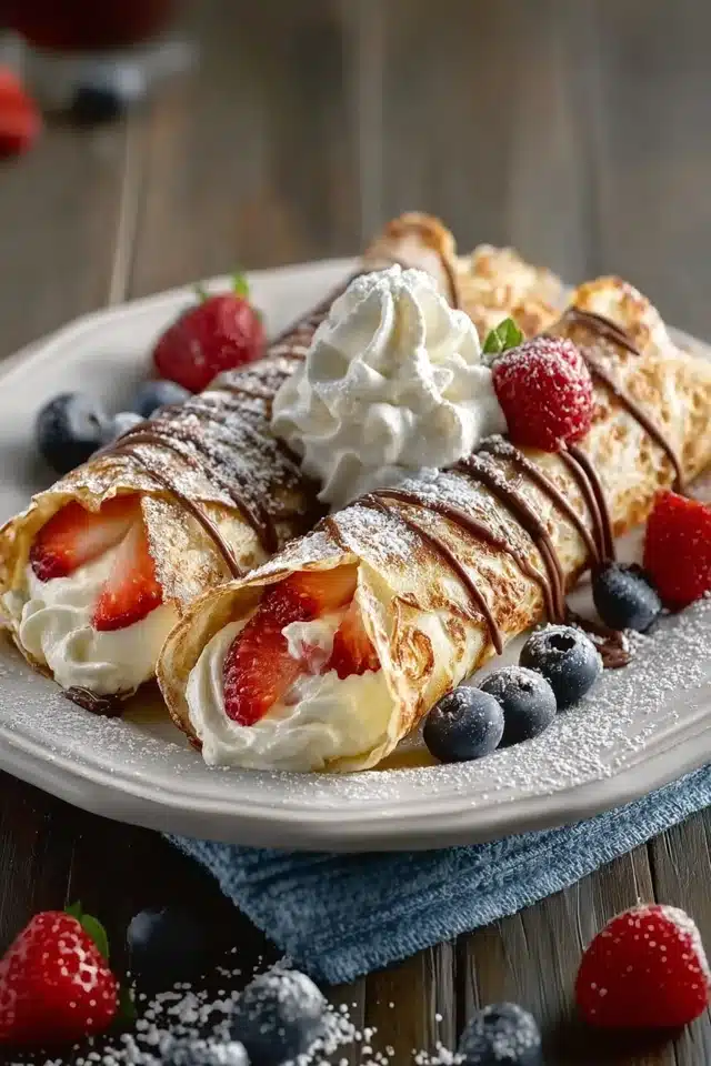 Cheesecake Crepe Roll-Ups 10 55 97