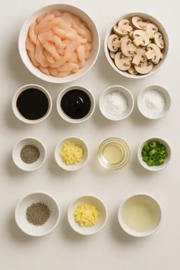 Black Pepper Chicken with Mushrooms 13 77 3