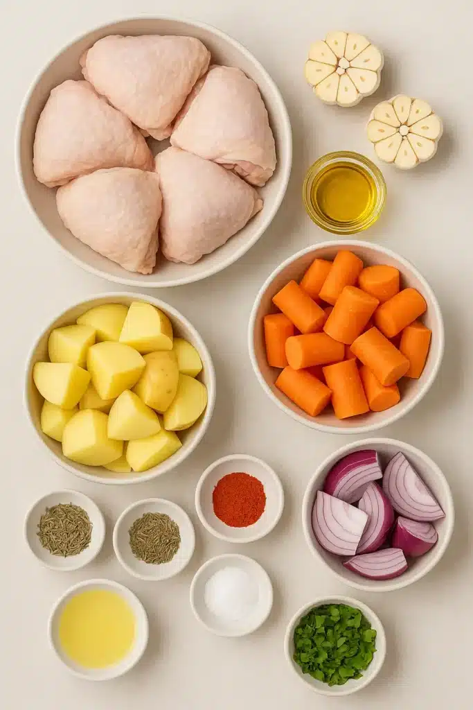 Roasted Garlic Chicken and Vegetables 13 77 58