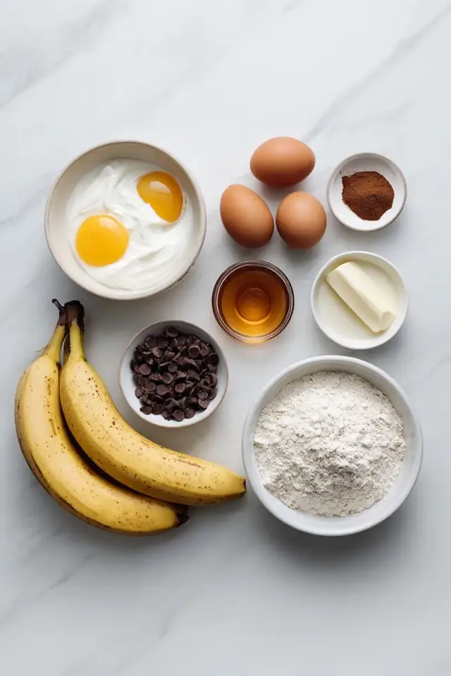 Banana Chocolate Chip Yogurt Muffins 13 77 80