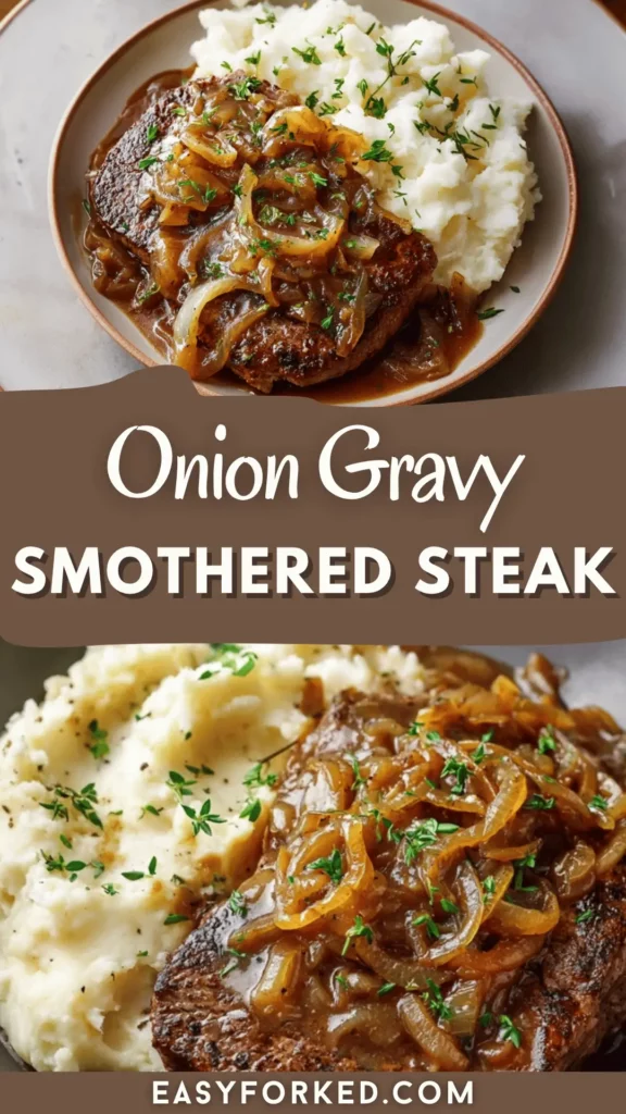 Onion Gravy Smothered Steak: A Hearty, Comforting Dish 14 1 4