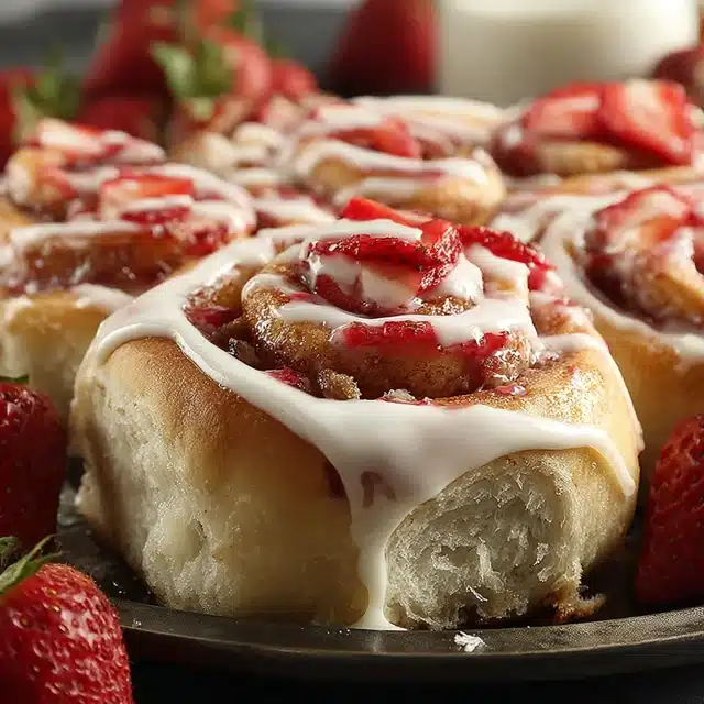 Strawberry Cheesecake Cinnabon Rolls 11 11 7