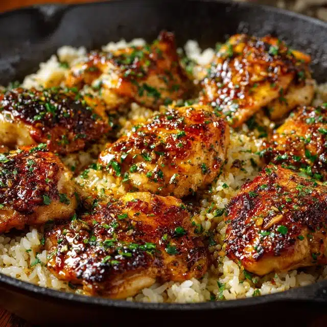 One-Pan Honey Butter Garlic Chicken & Rice 11 11 71