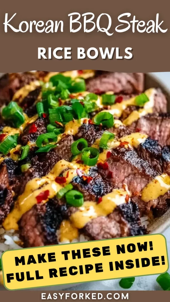 Korean BBQ Steak Rice Bowls with Spicy Cream Sauce 16 2 27