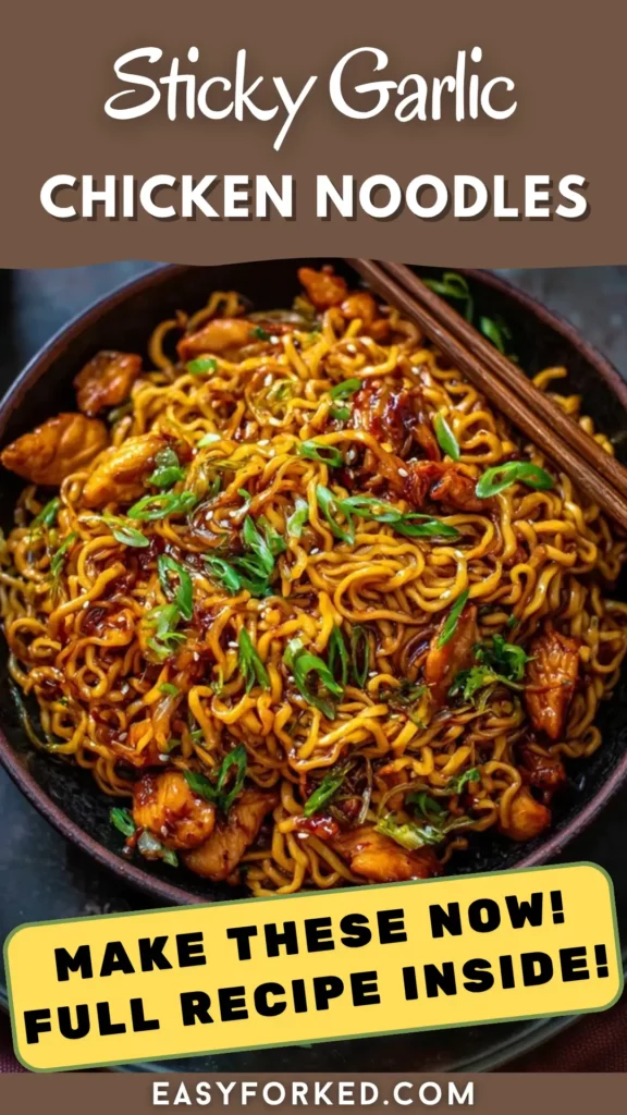 Sticky Garlic Chicken Noodles 16 2 30