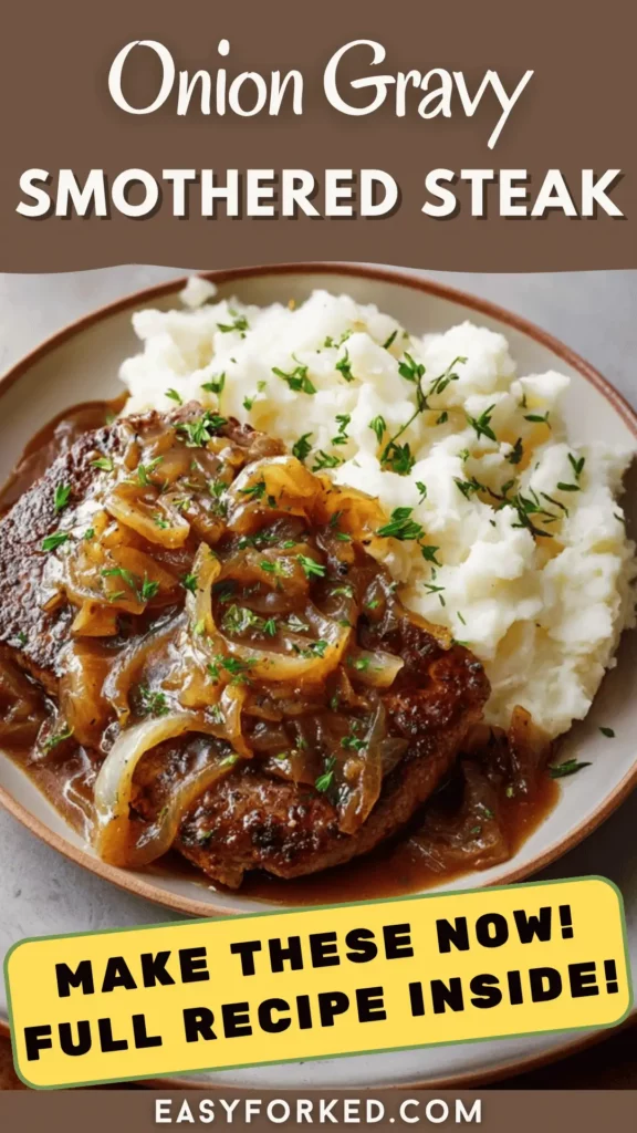 Onion Gravy Smothered Steak: A Hearty, Comforting Dish 16 2 4