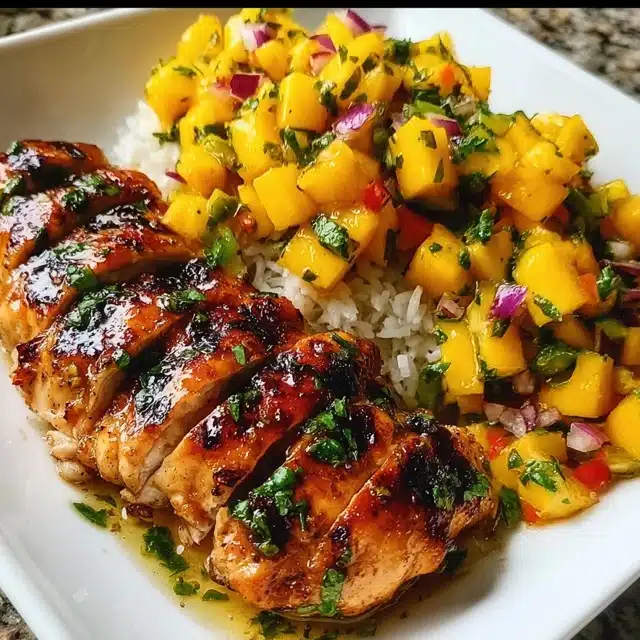 Honey Lime Chicken with Mango Salsa 15 22 72