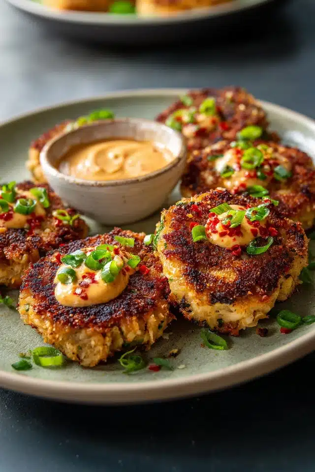 Asian Tuna Cakes with Spicy Mayo 17 44 70