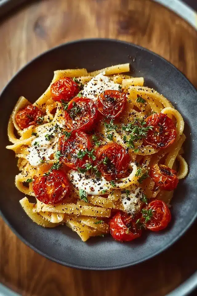 Roasted Tomato Garlic Pasta 10 55 12