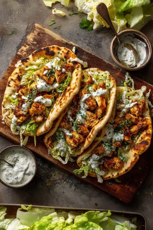 Sheet Pan Chicken Pitas with Herby Ranch 10 55 56
