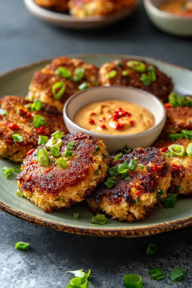 Asian Tuna Cakes with Spicy Mayo 10 55 69